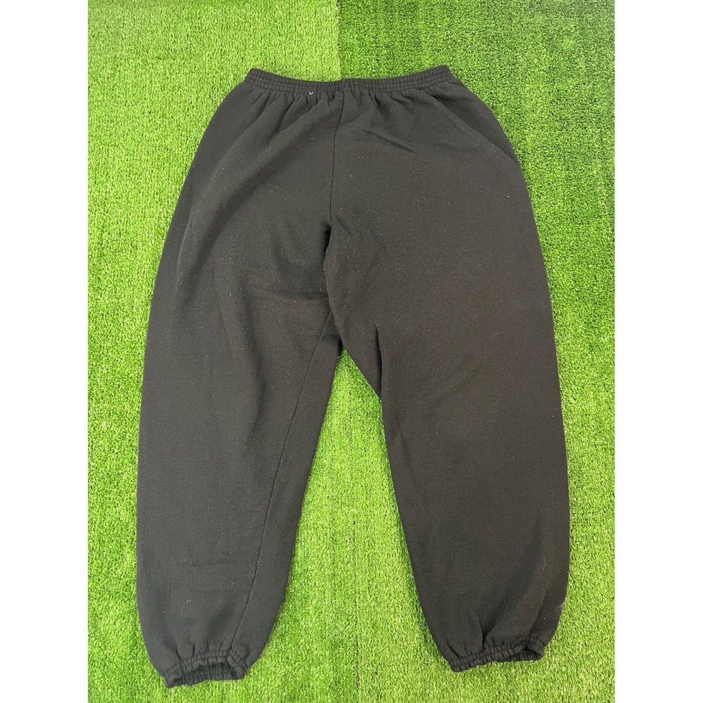 Tultex Maximum Sweats Black Jogger Pants Mens 2X Made in USA Fleece Lined